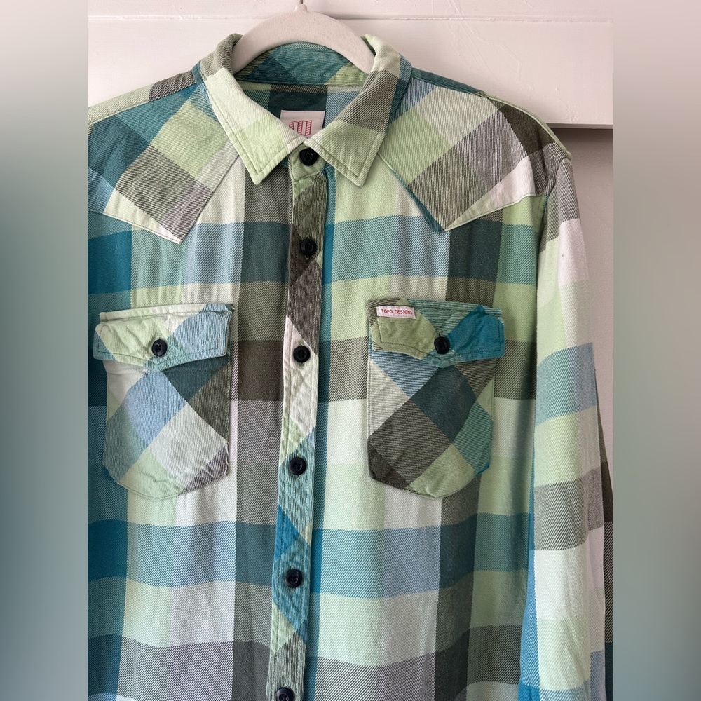 Topo Designs Plaid Flannel Button Down